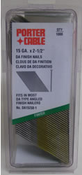 Porter-Cable 15 GA. X 2-1/2" DA Finish Nails Quanity of 1000 DA15250-1