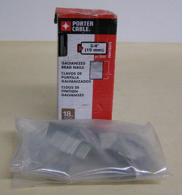 Porter Cable PBN18075 18 ga. 3/4" Brad Nail, 5K Pack PBN18075