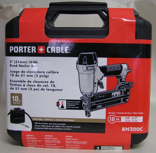 Porter Cable BN200C 18 Ga., 1-3/8&quot; Brad Nailer Kit
BN200C