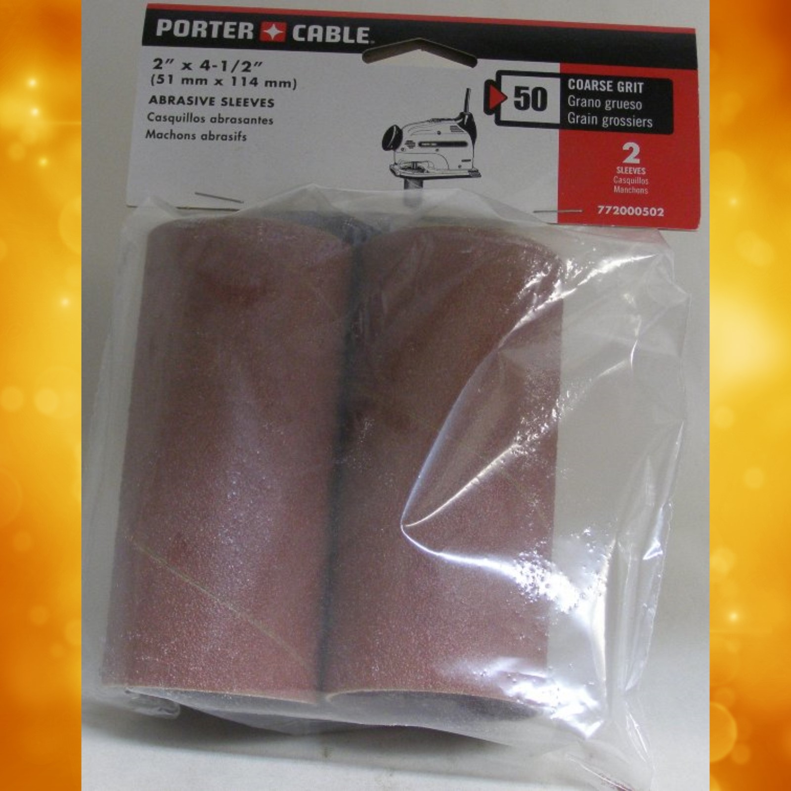 Porter-Cable 2" Drum Spindle Sanding Sleeve - 50 Grit 772000502