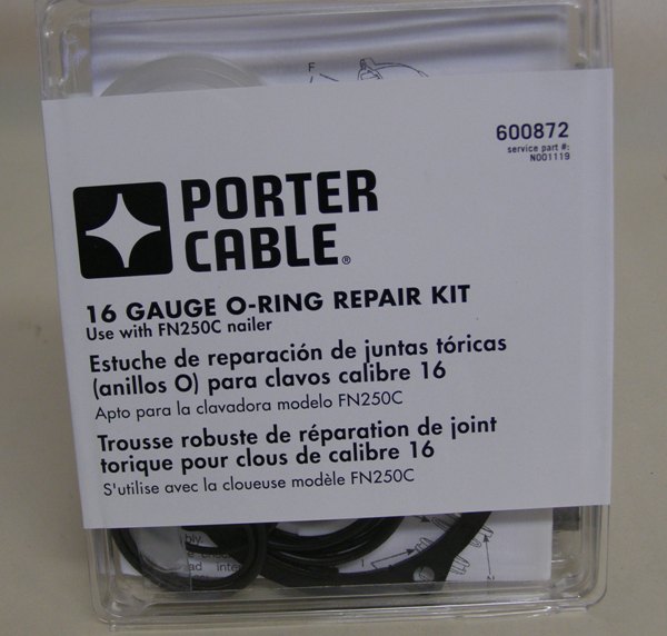 Porter Cable FN250C OEM Replacement O-Ring Kit N001119