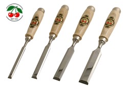Two Cherries Chisels 500-1564 set of 4 beveled edge chisels 500-1564A