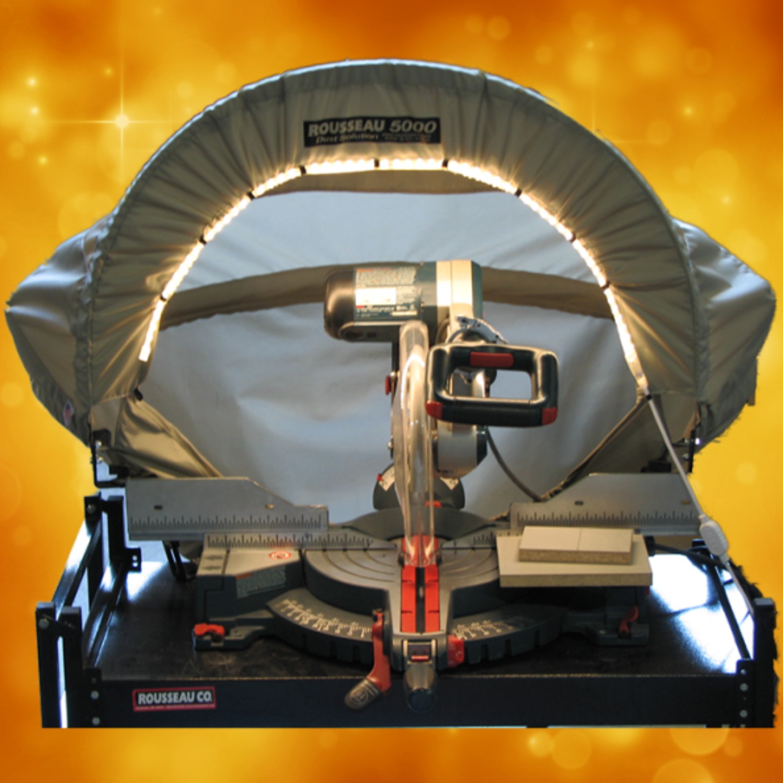Rousseau 5000 L Lighted Mitre Saw Dust Hood Mike s Tools