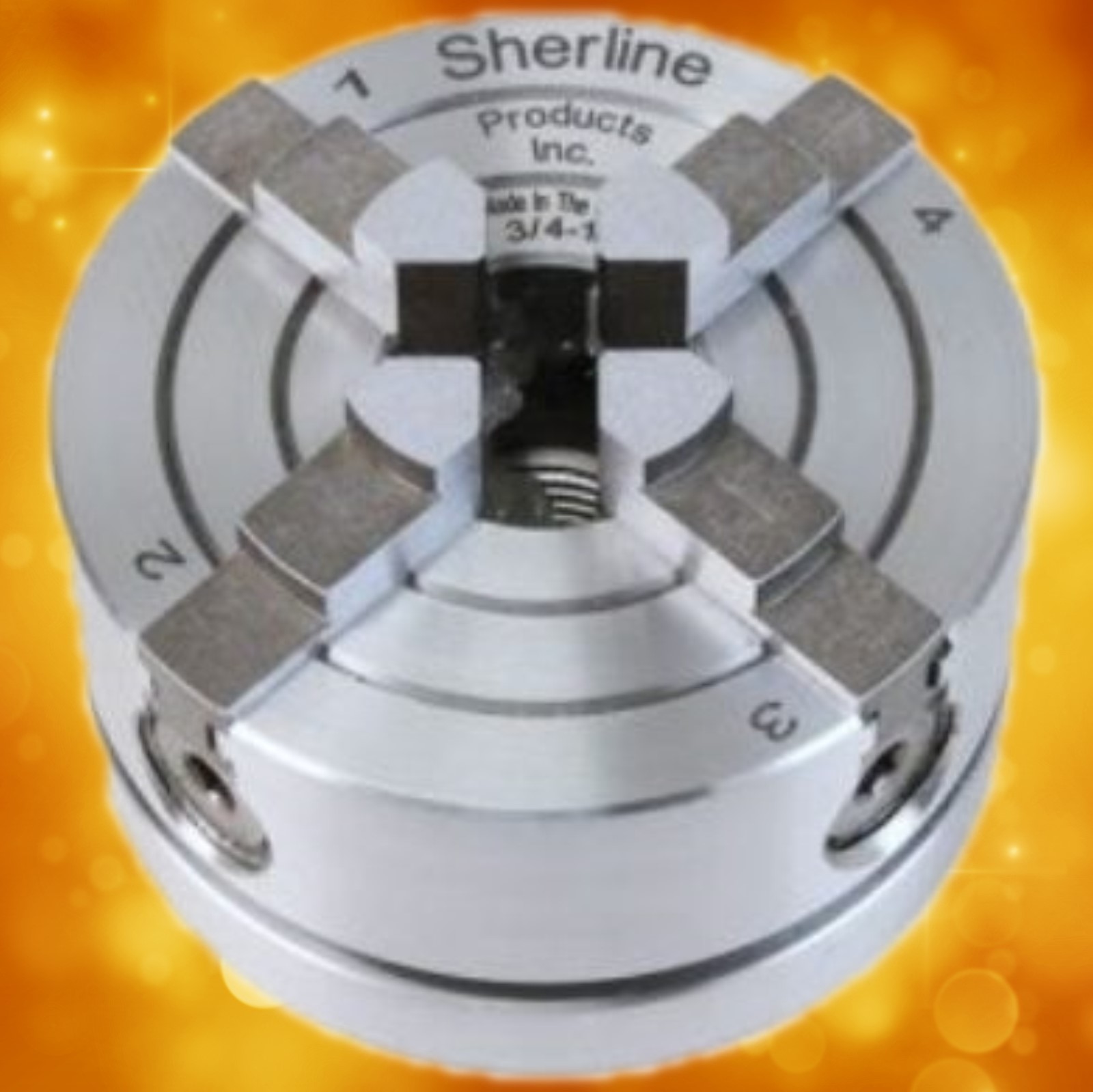 Sherline 12mm by 1mm 4-Jaw Chuck 1071