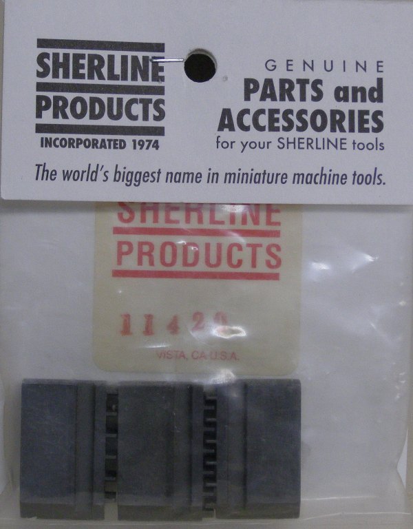 11420 Sherline SOFT JAWS (for 3-jaw chucks)
11420