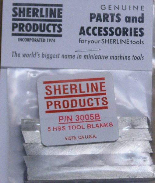 Sherline LATHE CUTTING TOOLS,HSS, BLANK 1/4&quot; SQ. 3005B
3005B