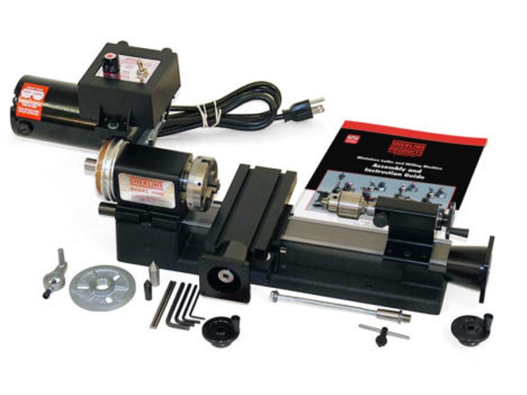 Sherline 4100A-CNC 3.5" x 8" lathe Plus-A Package, CNC Ready (Metric) 4100A-CNC