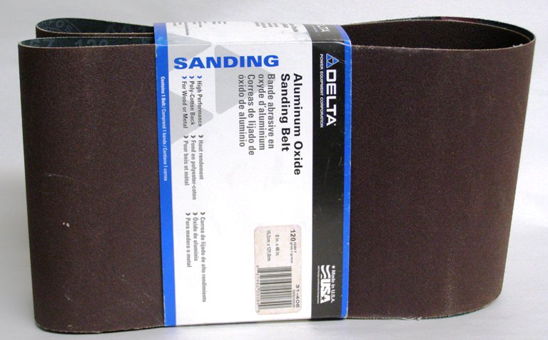  Delta 6" x 48" Al Oxide Sanding Belts 120 Grit Fine 31-406