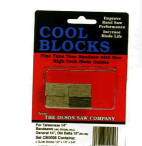 Olson Cool Blocks Band Saw Blade Guides 14″