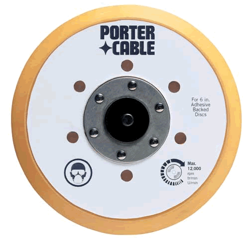 Porter-Cable 6" PSA Vacuum Ready Pad w/ 6 Dust Holes PTA41