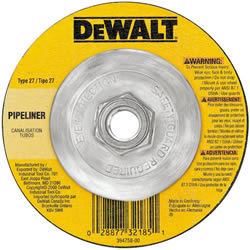  DeWalt 4-1/2" Pipeline Cutting Wheel - 5/8"-11 Arbor DW8435