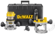 DeWalt Router DW618PK 2-1/4 HP (maximum motor HP) EVS Fixed Base Router Kit with Soft Start DW618PK