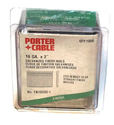 Porter-Cable 16 GA. X 2 " Galvanized Finish Nails Quanity of 1000 FN16200-1
