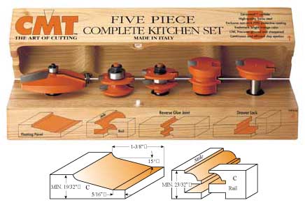 CMT 5-Piece Complete Kitchen Set - Profile C - Mike's Tools