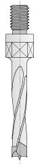 CMT 4 Flute TCT Threaded Dowel Drill (10 mm Shank) - 5 mm diameter RH 346.050.11