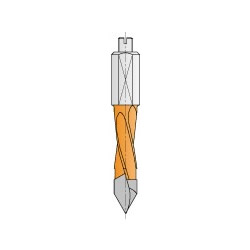 CMT 2 Flute 57 mm TCT "V" Point Drill - 8 mm diameter LH 374.080.12